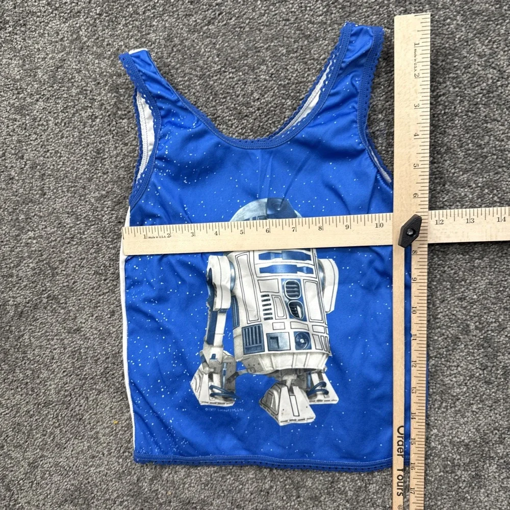 VTG R2D2 Kids 12/14 Star Wars Pajama Shirt 1977 Lucas Film Underroos Made in USA
